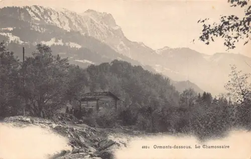 A962 Schweiz Chamossaire Ormonten - schöne Vintage Postkarte