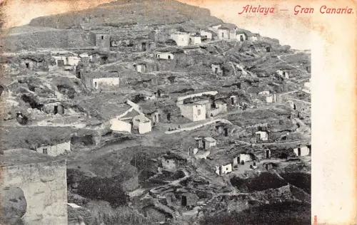 A957 Spanien 1904 Atalaya Gran Canaria Vintage Postkarte
