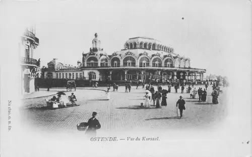 A941 Belgien Ostende Vue du Kursaal Vintage Postkarte