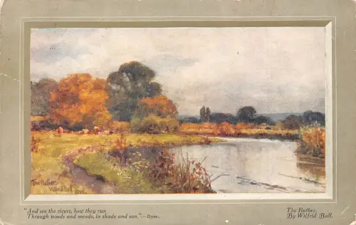 A947 England Passepartout Rother Wilfrid Ball Vintage Postkarte