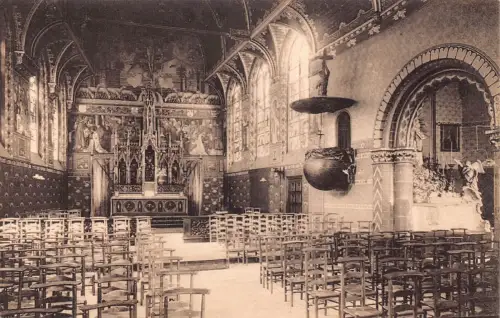 C054 Belgien Brügge Interieur de la Chapelle du Saint-Sang Vintage Postkarte