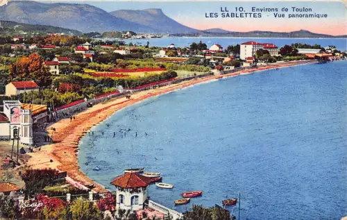 C070 Frankreich Les Sablettes vue Panoramique 1939 Vintage Postkarte