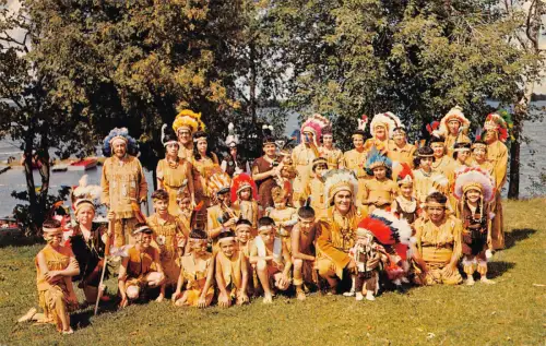 A977 Kanada Ojibwa Indianer Indianer Peterborough Ontario Postkarte