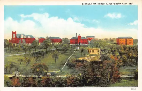 A987 US Lincoln University Jefferson City Missouri Vintage Postkarte