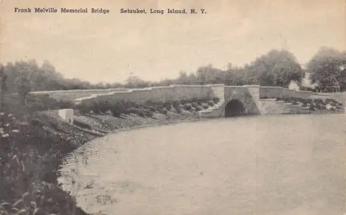 A988 US Frank Melville Memorial Bridge Setauket Long Island New York Postkarte