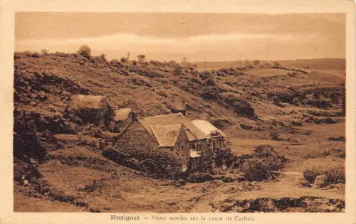 C064 Frankreich Huelgoat Vieux moulin sur la route de Carhaix Vintage Postkarte