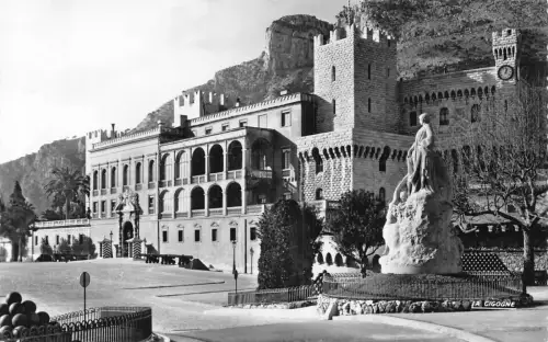 A975 Monaco Palais Princier Palace RPPC Vintage Postkarte