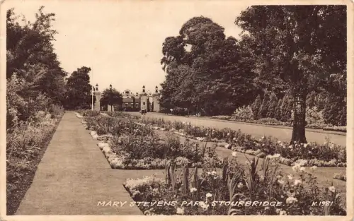 A951 England Mary Stevens Park Stourbridge Vintage Postkarte