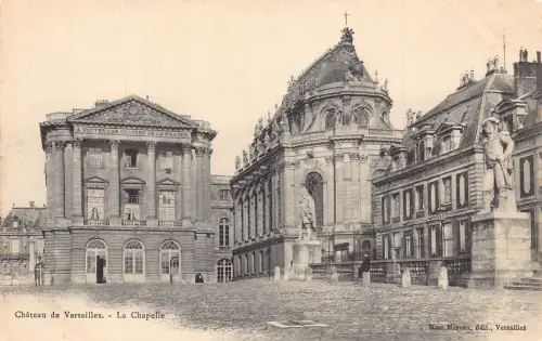 C058 Frankreich Chateau de Versailles La Chapelle Vintage Postkarte