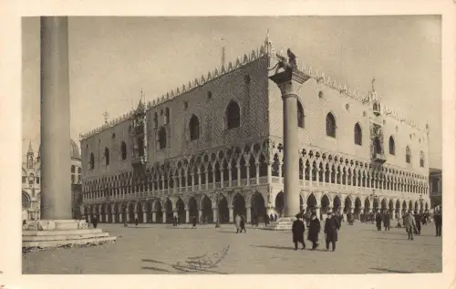 A958 Italien 1935 Venezia Venedig Palazzo Ducale Palace Vintage Postkarte