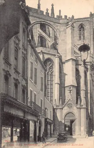 C074 Frankreich Narbonne Kathedrale Saint Just Vintage Postkarte