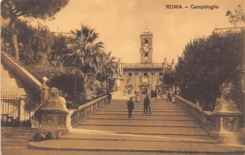 C079 Italien Roma Campidoglio Vintage Postkarte