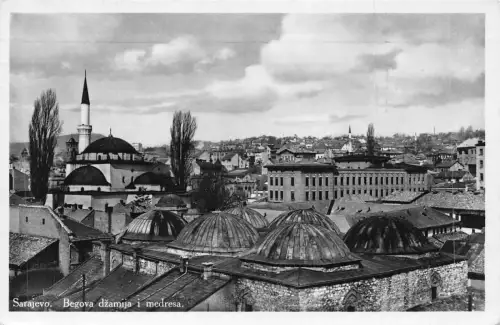 A959 Bosnien und Herzegowina Sarajevo Begova dzamija i medresa RPPC 1935 Postkarte