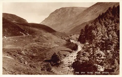 A951 Schottland The Sma Glen Near Crieff RPPC Vintage Postkarte