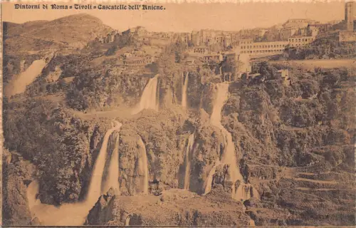 C078 Italien Tivoli Cascatelle dell' Aniene Vintage Postkarte