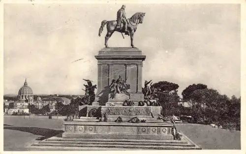 A958 Italien 1933 Roma Rom Monumento a Giuseppe Garibaldi Postkarte