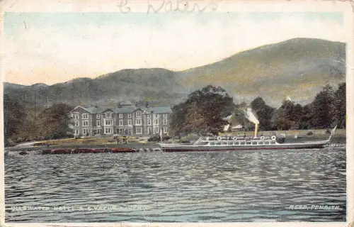 A950 England 1910 Ullswater Hotel Vintage Postkarte
