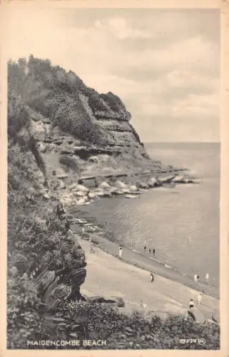 A942 England Maidencombe Beach RPPC Vintage Postkarte