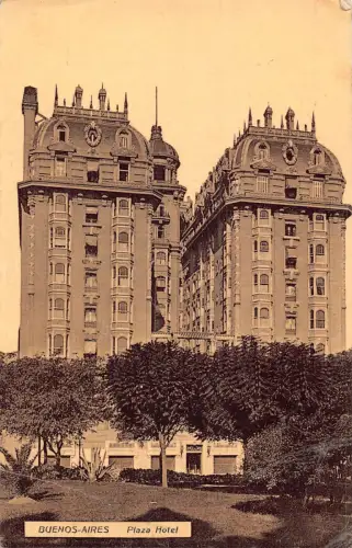 A939 Argentinien 1911 Buenos Aires Plaza Hotel Vintage Postkarte