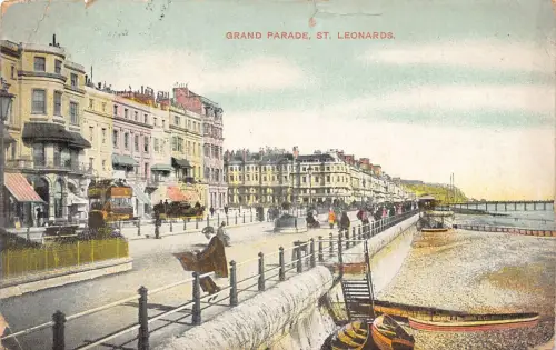 A950 England 1910 Grand Parade St Leonards Vintage Postkarte