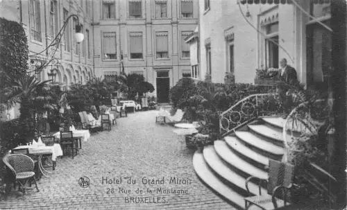A941 Belgien Bruxelles Brüssel Hotel du Grand Miroit Vintage Postkarte