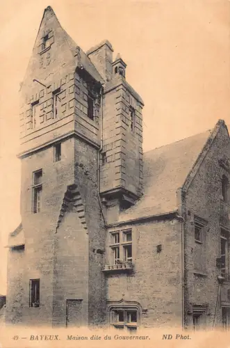 C077 Frankreich Bayeux Maison dite du Gouverneur Vintage Postkarte