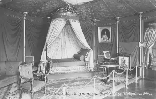 C068 Frankreich Chateau dela Malmaison chambre 1909 Vintage Postkarte