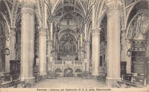 C078 Italien Savona Interno del Santuario di N.S della Misericordia Postkarte