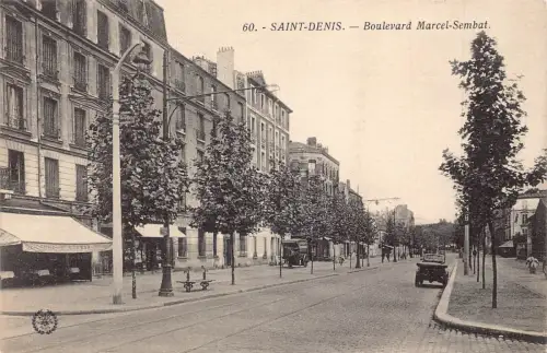 C065 Frankreich Saint Denis Boulevard Marcel Sembat Vintage Postkarte