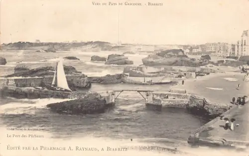 C065 Frankreich Biarritz vues du Pays de Gascogne Vintage Postkarte