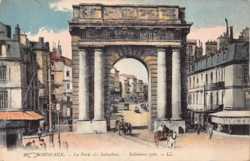 C072 Frankreich Bordeaux La porte des Salinieres Vintage Postkarte