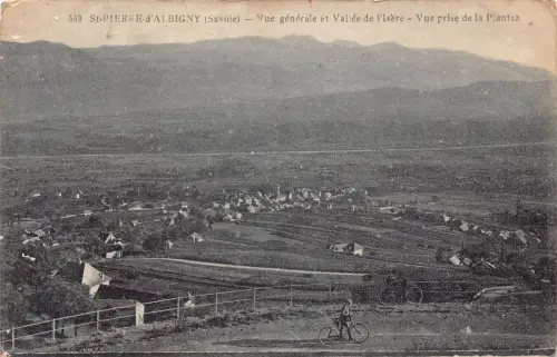 C065 Frankreich St Pierre d'Albigny vue prise de la Plantaz Vintage Postkarte