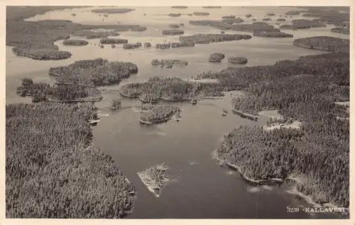 A986 Finnland Kallavesi See RPPC Vintage Postkarte