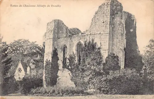 C063 Frankreich Restes de l'Ancienne Abbaye de Preuilly 1906 alte Postkarte