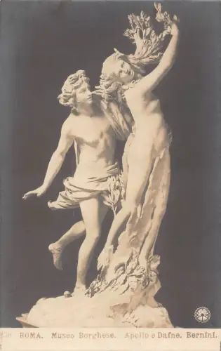 A984 Museo Borghese Rom Roma Apollo und Daphne Bernini Skulptur Postkarte