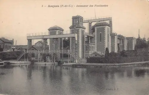 A986 Frankreich Arques Ascenseur des Fontinettes Vintage Postkarte