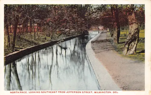 A987 US Wilmington Delaware North Race Blick nach Südosten Vintage Postkarte