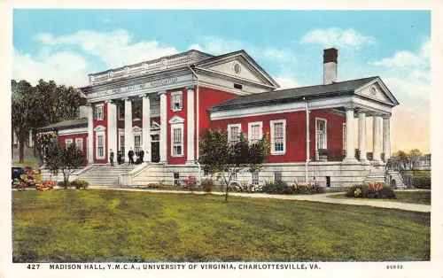 A987 US Madison Hall YMCA University of Virginia Charlottesville Postkarte