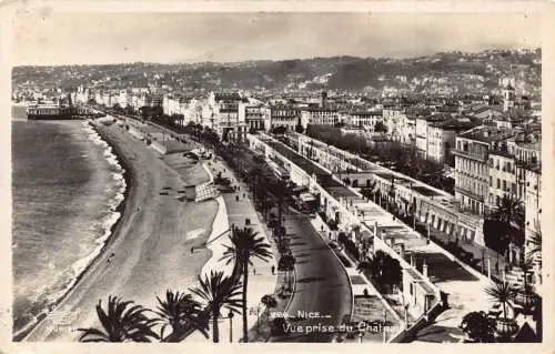 C061 Frankreich Schöne vue prise du Chateau Vintage Postkarte
