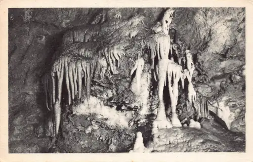 C061 Frankreich Les Grottes de Saint Cezaire pres Grasse Vintage Postkarte