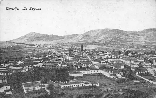 A974 Spanien Teneriffa La Laguna Gesamtansicht Vintage Postkarte