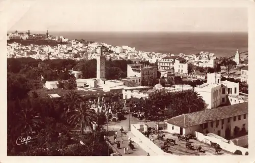 A960 Marokko Tanger Vue prise de Villa de France RPPC 1939 Vintage Postkarte
