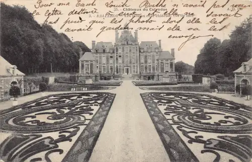 C049 Frankreich Balleroy Chateau du Calvados 1909 Vintage Postkarte