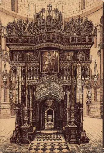 A956 Israel Heiliges Grab Vintage Postkarte