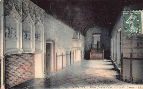 C070 Frankreich Bourges Palais Jacques Coeur Vintage Postkarte