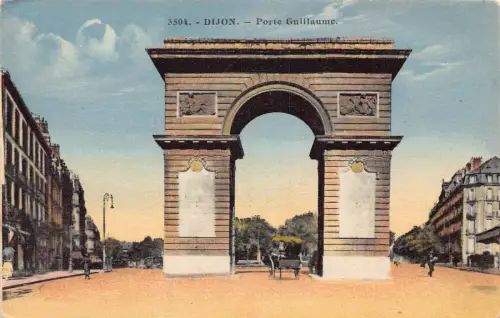 C064 Frankreich Dijon Porte Guillaume Vintage Postkarte