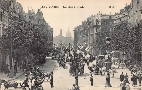 C065 Frankreich Paris La Rue Royale 1907 alte Postkarte