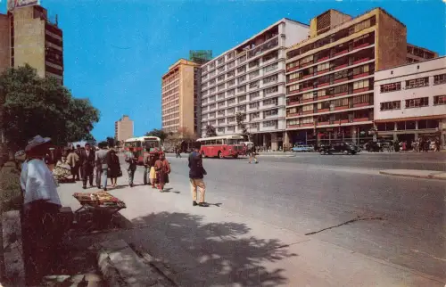A974 Kolumbien Bogota Panorama de Aveniada Jimenez de Quesada Bus Postkarte