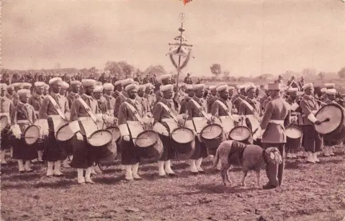 A966 Marokko Nouba Fanfare Militärkapelle Schaf Vintage Postkarte