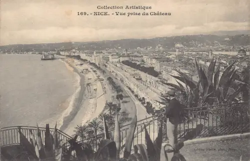 C053 Frankreich Schöne Vue prise du Chateau Vintage Postkarte